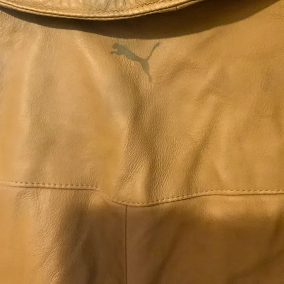 Puma Genuine Leather Jacket Size Medium - Picture 8 of 8